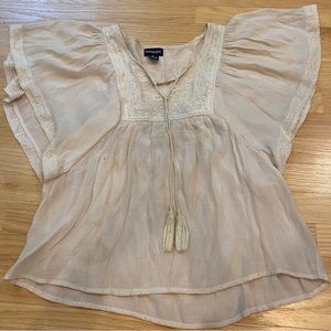 Mona Lisa Blouse Womens M sheer top